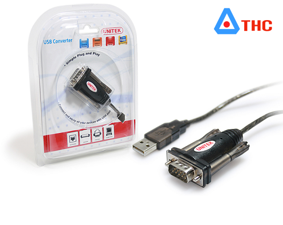 Cáp usb to RS 232 Unitek